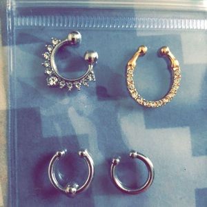Faux Septum Rings